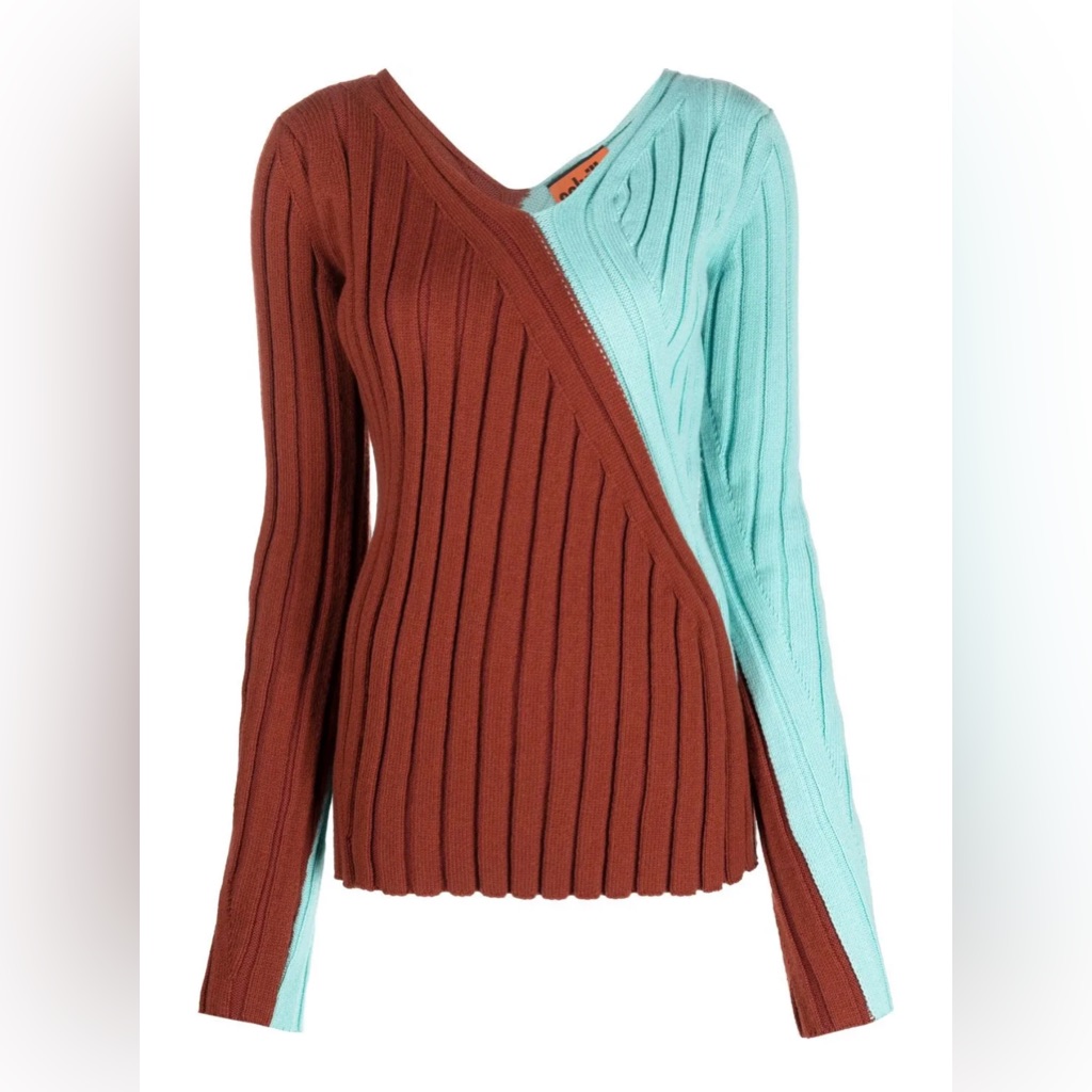Colville Twisted Rib Colour-Block Jumper Sweater